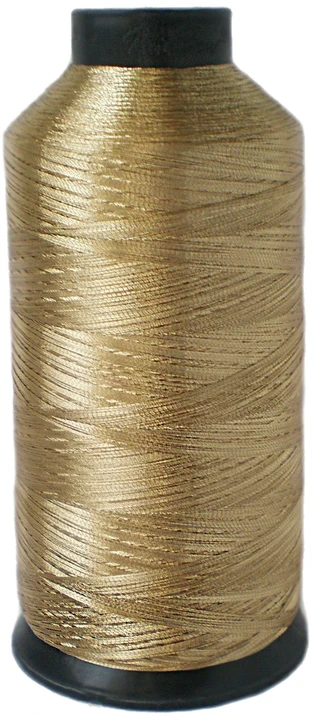 Metalizuoti siuvinėjimo siūlai Nr. 120 RainBow® META MT1202 5000 m, spalva aukso