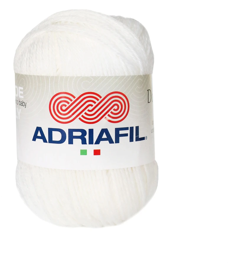 Mezgimo siūlai Adriafil Dolcezza Baby 25 g, spalva 02