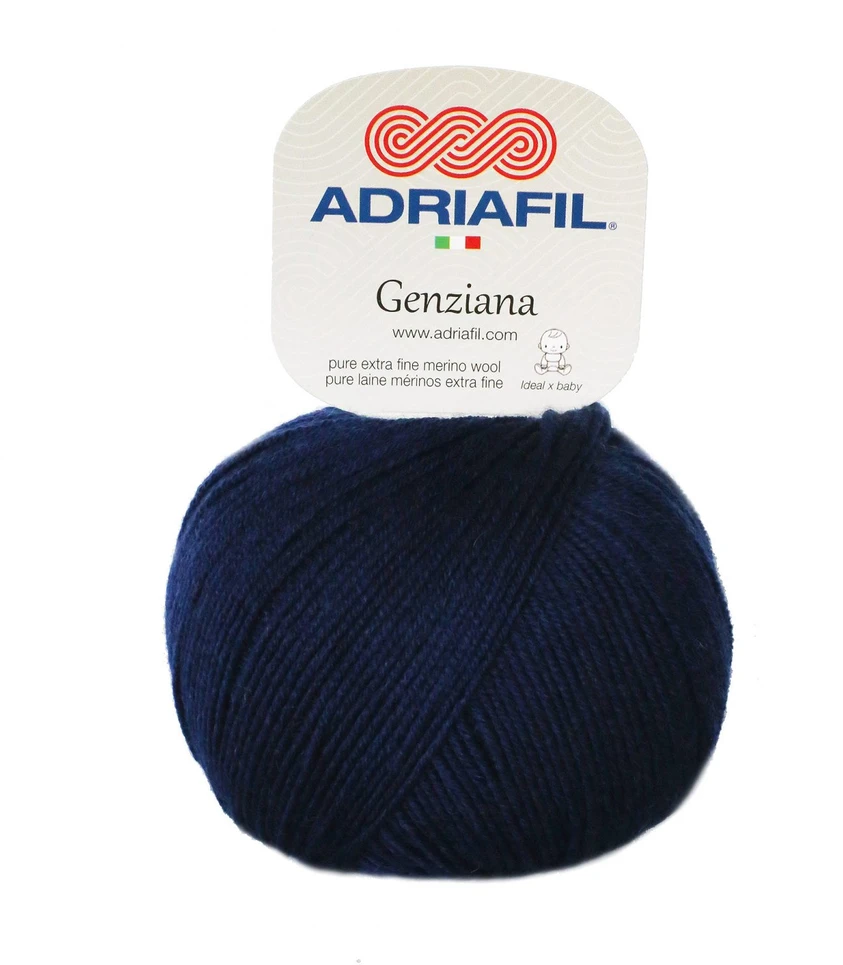 Mezgimo siūlai Adriafil Genziana 50 g, spalva 22