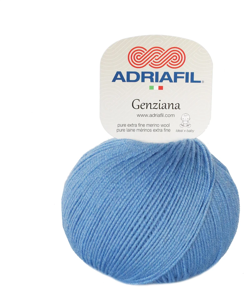 Mezgimo siūlai Adriafil Genziana 50 g, spalva 33