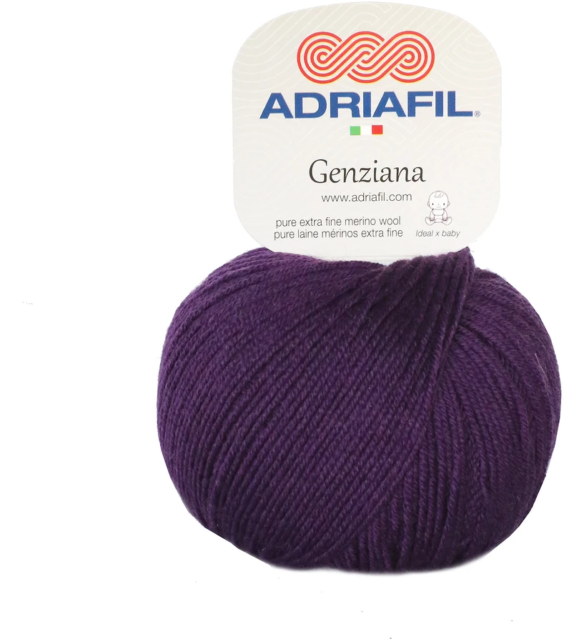 Mezgimo siūlai Adriafil Genziana 50 g, spalva 43