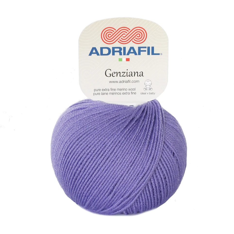 Mezgimo siūlai Adriafil Genziana 50 g, spalva 42