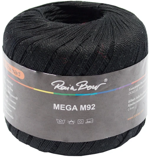 Nėrimo siūlai RainBow® MEGA 50 g, spalva balta