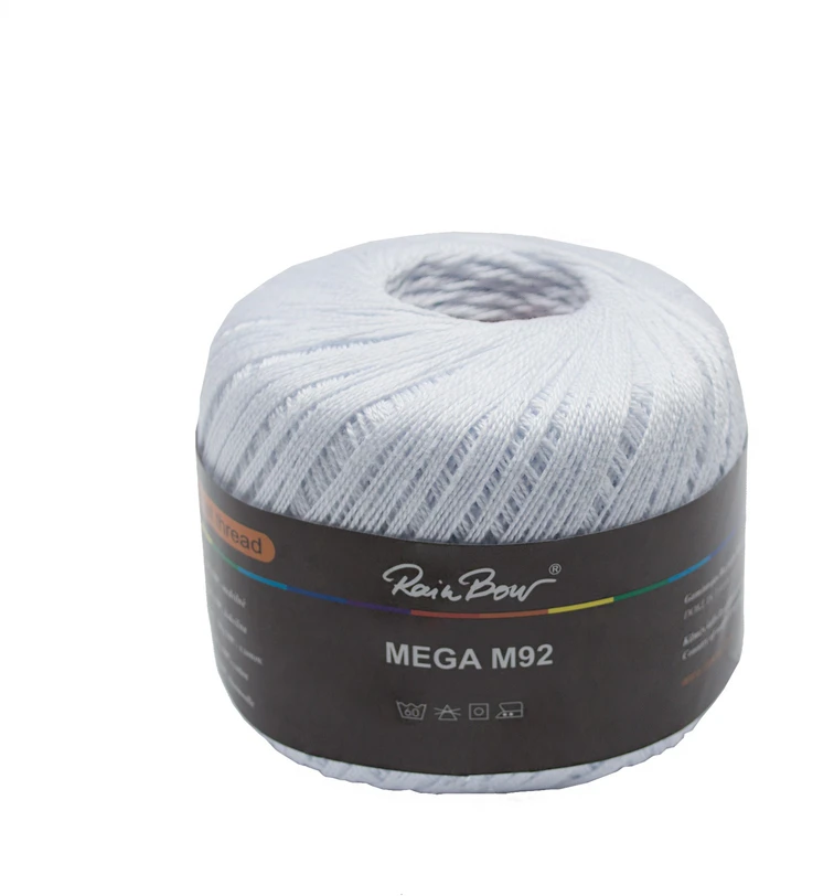 Nėrimo siūlai RainBow® MEGA 50 g, spalva juoda