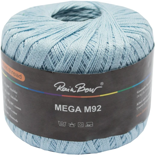 Nėrimo siūlai RainBow® MEGA 50 g, spalva melsva