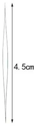 RAINBOW Adata karoliukų vėrimui 4,5 cm