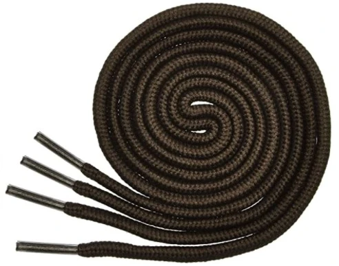 RAINBOW Apvalūs batraiščiai 3 mm 120 cm, spalva tamsiai ruda