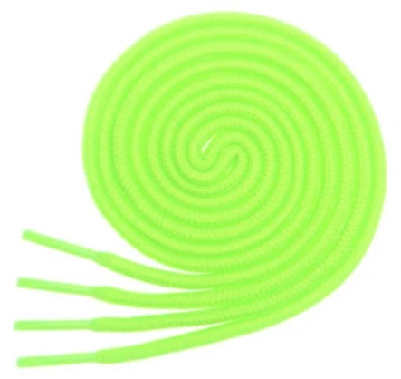 RAINBOW Apvalūs batraiščiai 3 mm 80 cm, spalva ryškiai žalia