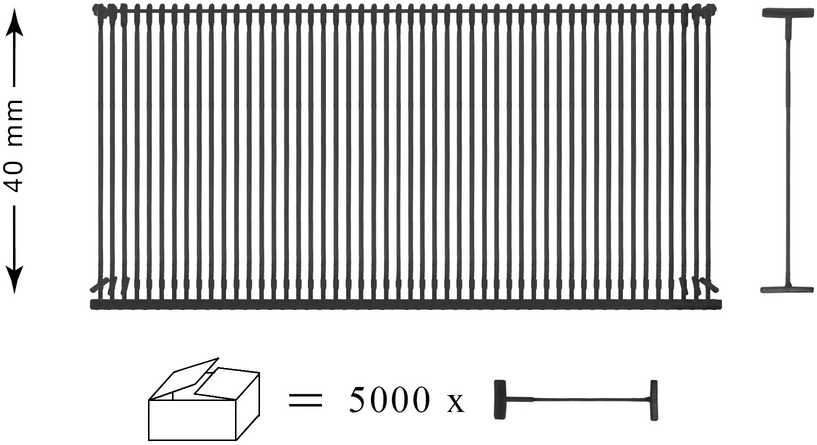RAINBOW Automatiniai etikečių laikikliai 5000 vnt. 40 mm, juodi