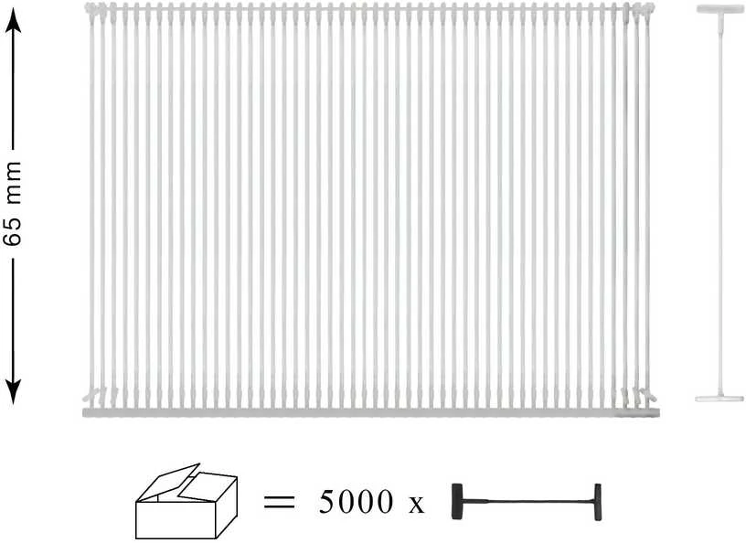 RAINBOW Automatiniai etikečių laikikliai 5000 vnt. 65 mm, skaidrūs
