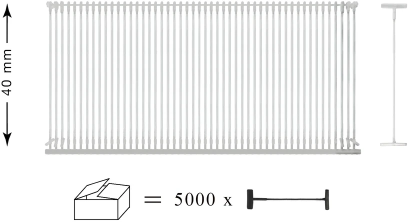 RAINBOW Automatiniai etikečių laikikliai 5000 vnt. 40 mm, skaidrūs