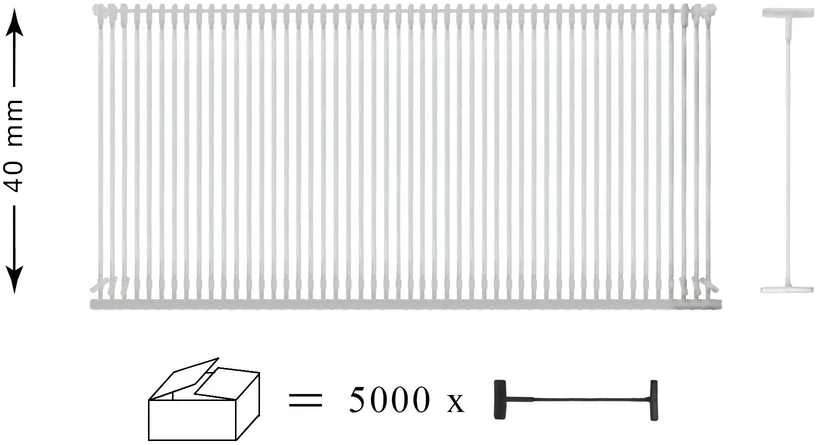 RAINBOW Automatiniai etikečių laikikliai 5000 vnt. 40 mm, skaidrūs