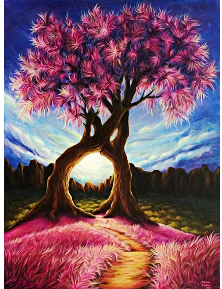 RAINBOW Deimantinio paveikslo-mozaikos 5D rinkinys (akučių klijavimas) 30x40 cm DK41125