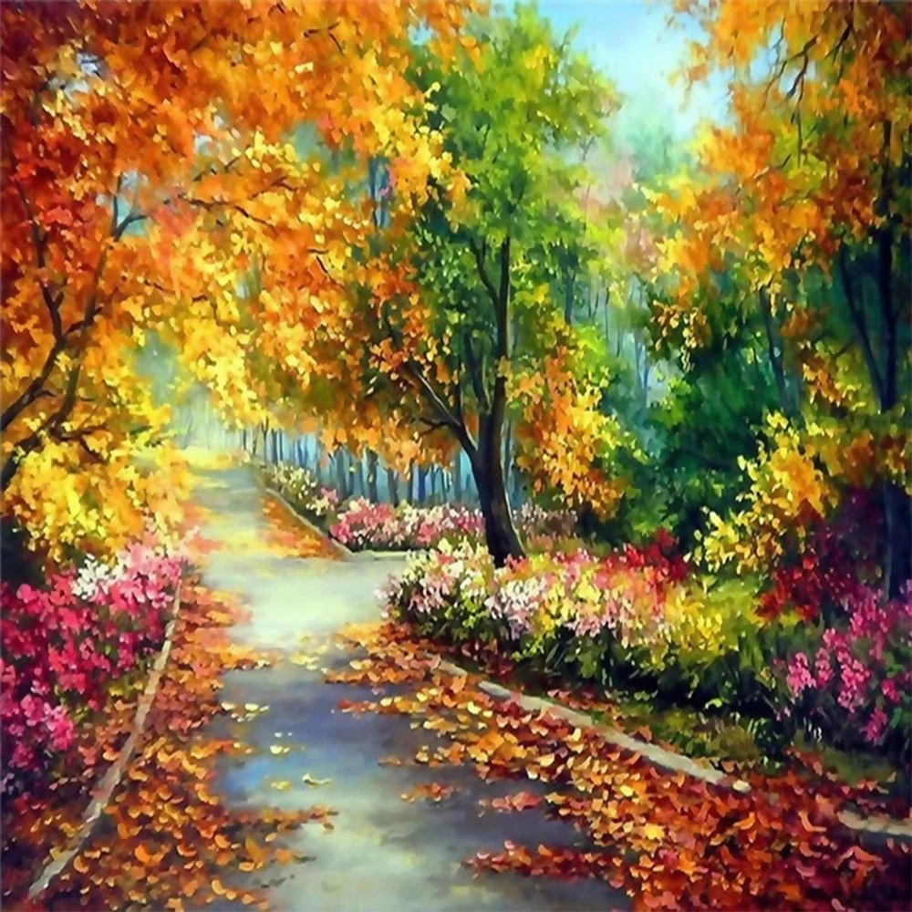 RAINBOW Deimantinio paveikslo-mozaikos 5D rinkinys (akučių klijavimas) 30x30 cm DK31029