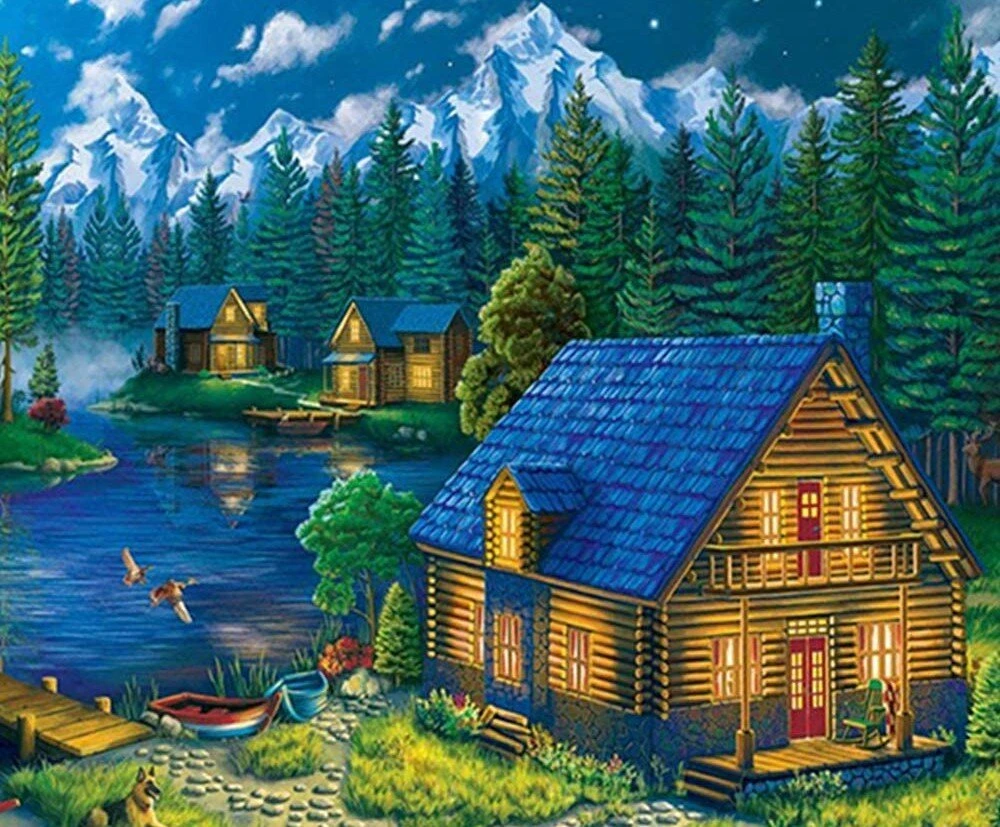 RAINBOW Deimantinio paveikslo-mozaikos 5D rinkinys (akučių klijavimas) 25x30 cm DK32219
