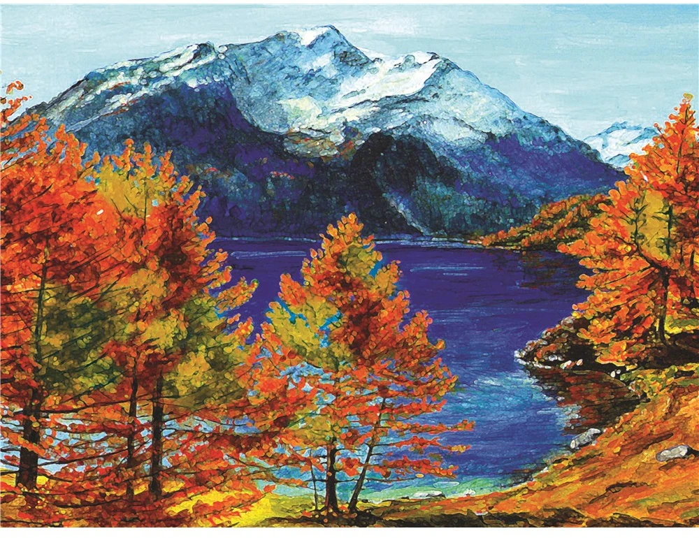 RAINBOW Deimantinio paveikslo-mozaikos 5D rinkinys (akučių klijavimas) 30x40 cm DK41081
