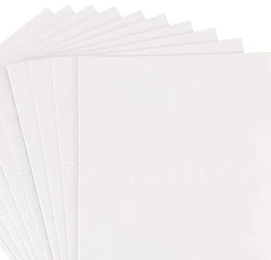 RAINBOW Dekoratyvinio veltinio rinkinys 2 mm, 20х30 cm, 10 vnt., spalva balta