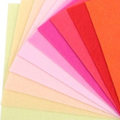 RAINBOW Dekoratyvinio veltinio rinkinys 2 mm, 20х30 cm, 10 vnt., Įvairios spalvos