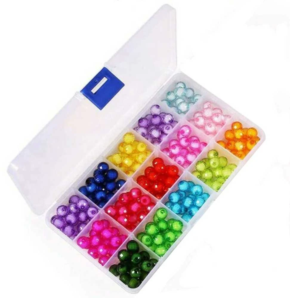 RAINBOW Plastikinė dėžutė 15 skyrelių
