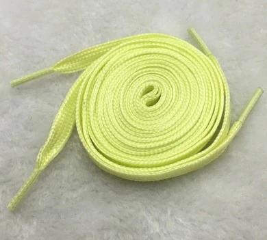 RAINBOW Šviesą atspindintys plokšti batraIščiai 8 mm 120 cm, spalva gelsva