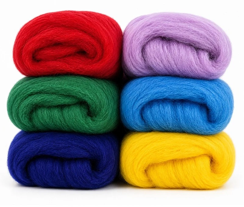 RAINBOW Vilnos vėlimui rinkinys, 200 g, 6 spalvos