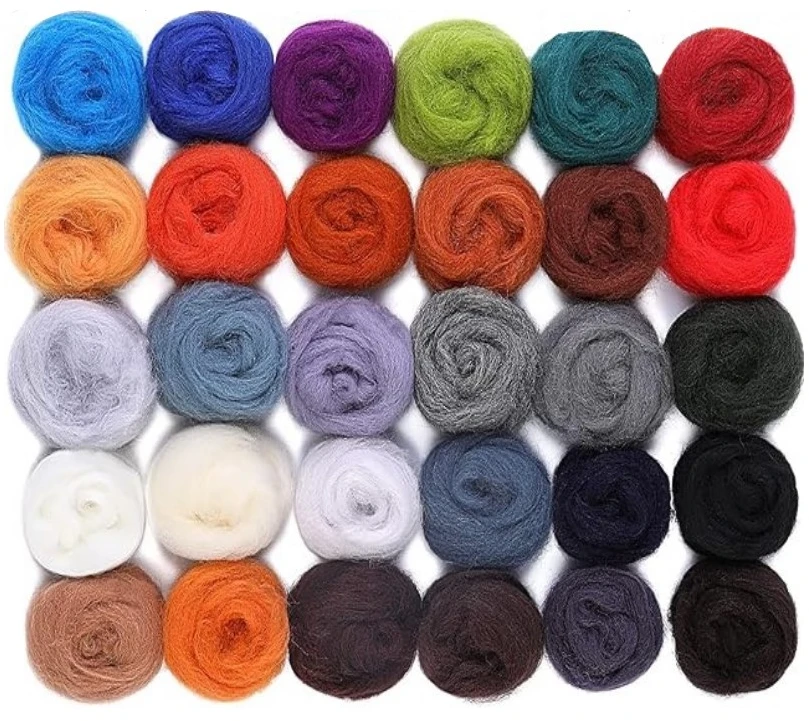 RAINBOW Vilnos vėlimui rinkinys, 300g, 30 spalvų