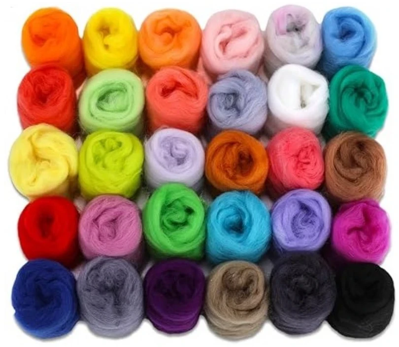 RAINBOW Vilnos vėlimui rinkinys, 300g, 30 spalvų