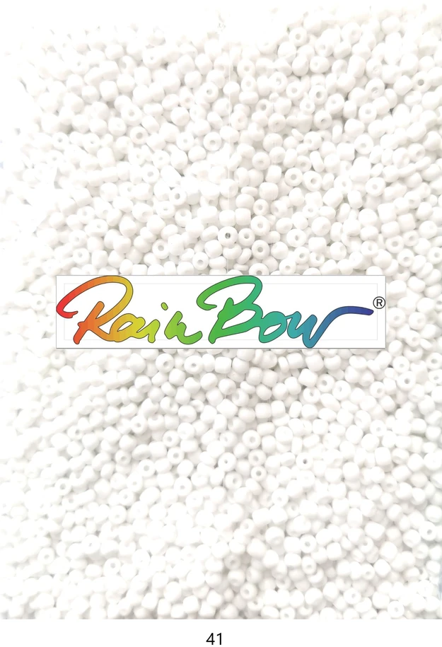 Stikliniai apvalūs karoliukai (biseris) Nr. 6/0 RainBow® 500g, spalva 41