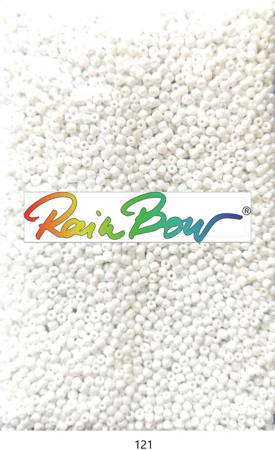 Stikliniai apvalūs karoliukai (biseris) Nr. 6/0 RainBow® 500g, spalva 121