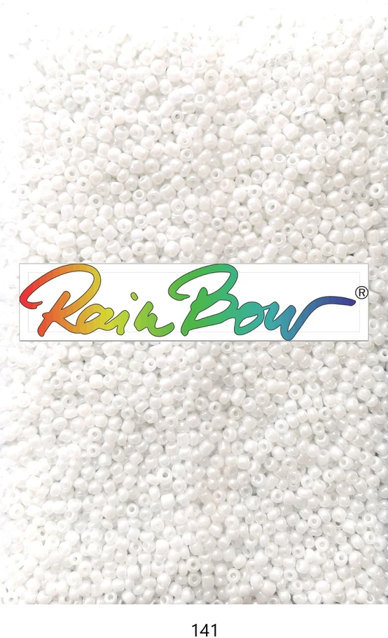 Stikliniai apvalūs karoliukai (biseris) Nr. 6/0 RainBow® 500g, spalva 141