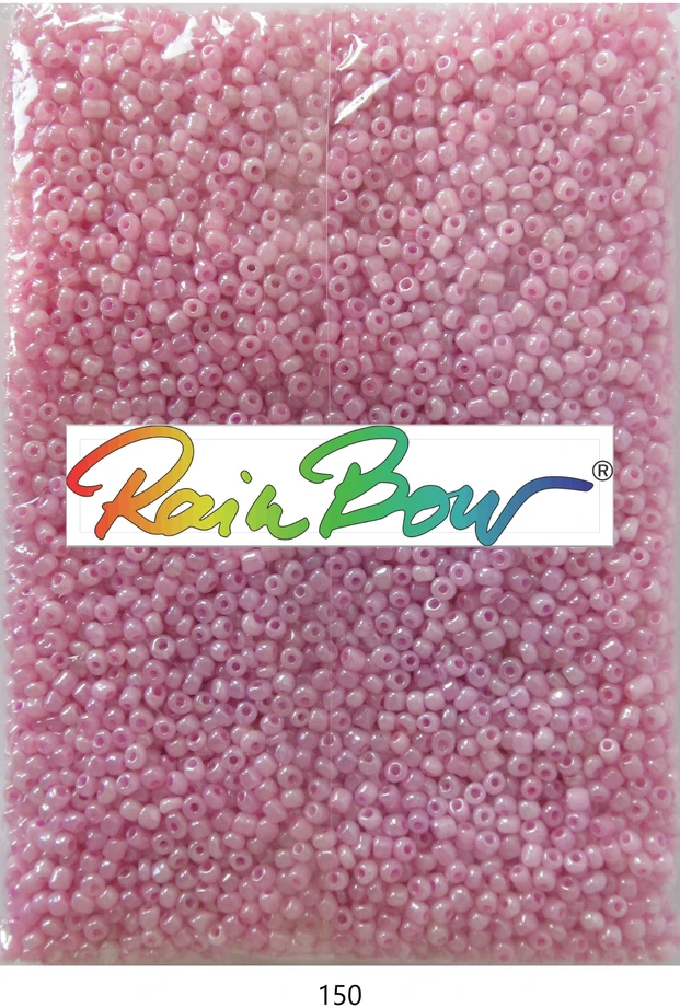 Stikliniai apvalūs karoliukai (biseris) Nr. 6/0 RainBow® 500g, spalva 150