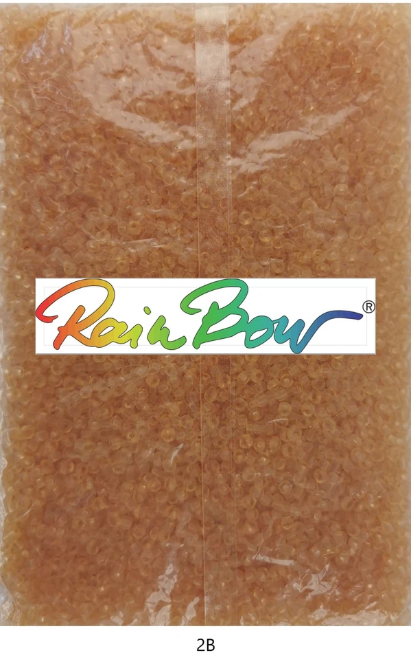 Stikliniai apvalūs karoliukai (biseris) Nr. 6/0 RainBow® 500g, spalva 2B