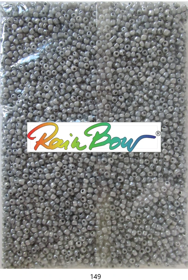 Stikliniai apvalūs karoliukai (biseris) Nr. 6/0 RainBow® 500g, spalva 149