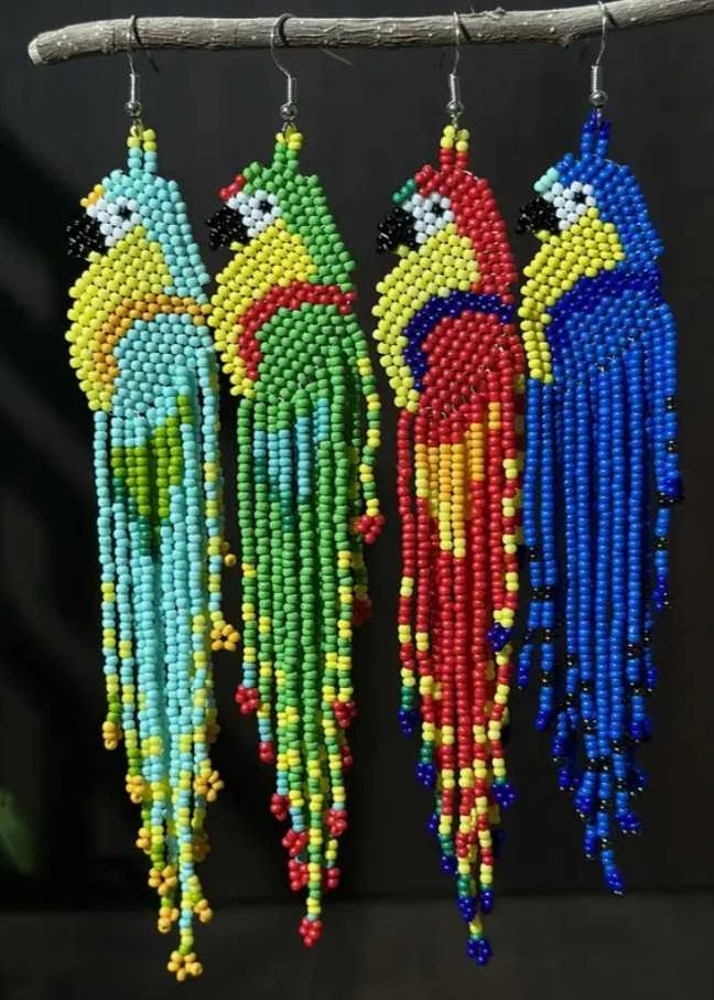 Stiklinių karoliukų rinkinys su dėžute auskarų gamybai RainBow®, pastelinis, 1800 vnt.