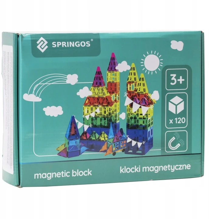 Springos Magnetinis konstruktorius 120 dalių