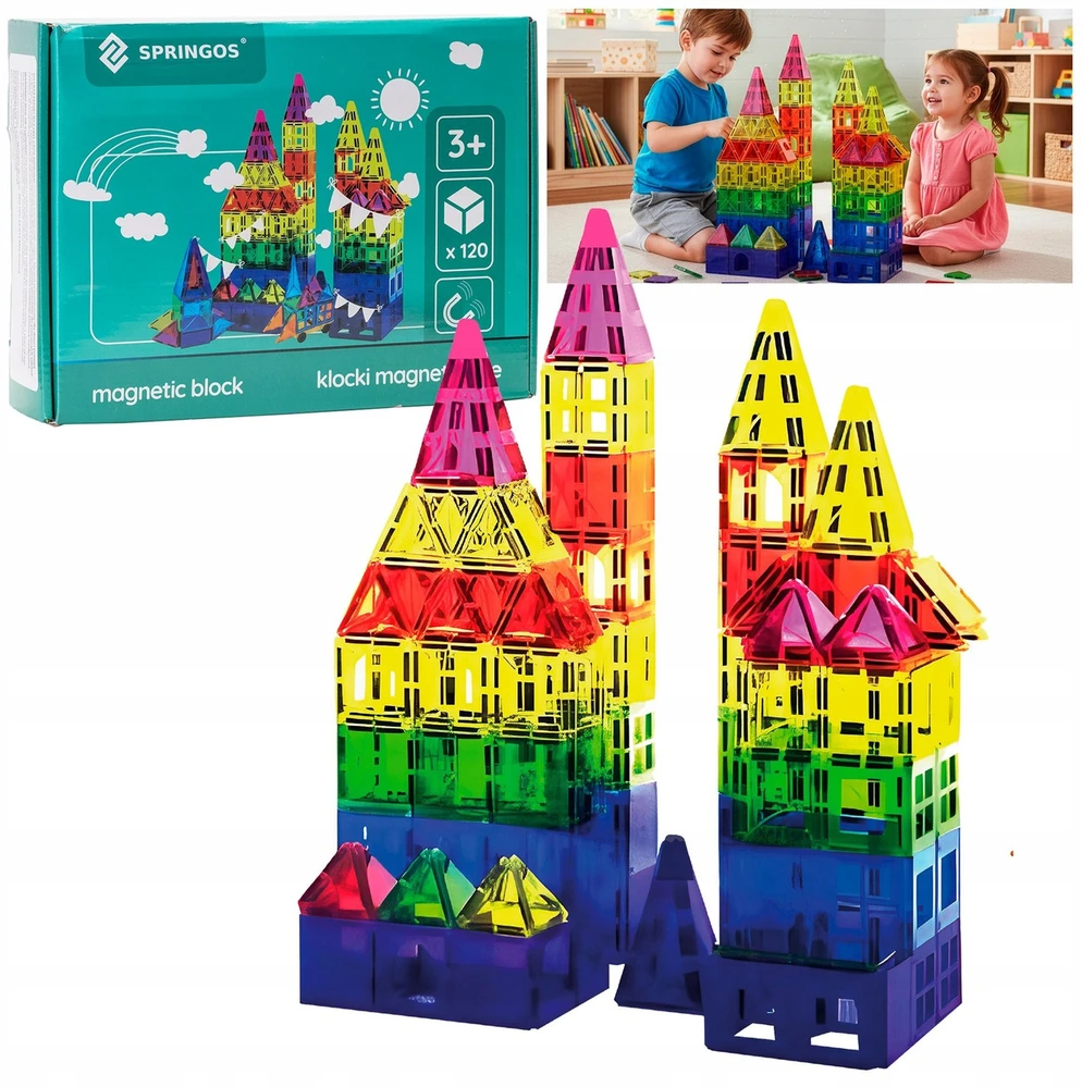 Springos Magnetinis konstruktorius 120 dalių