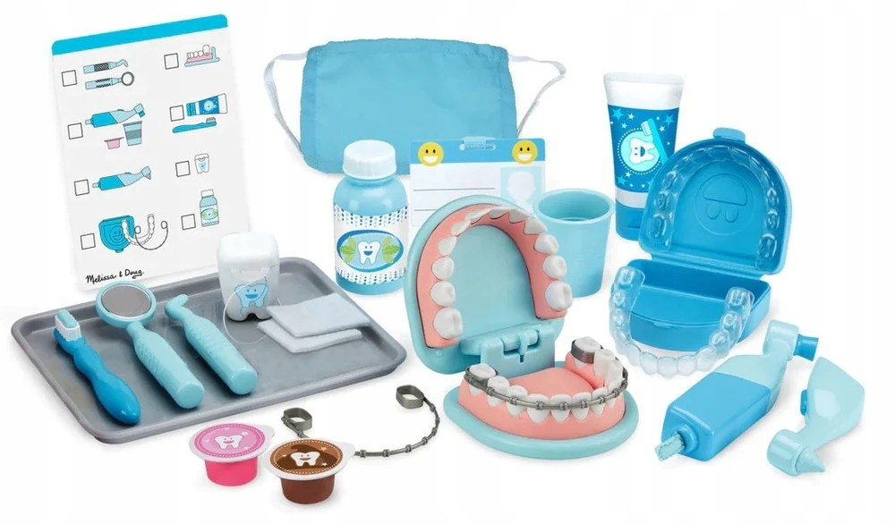 Melissa & Doug odontologo rinkinys vaikams, 25 elementai, nuo 3 metų