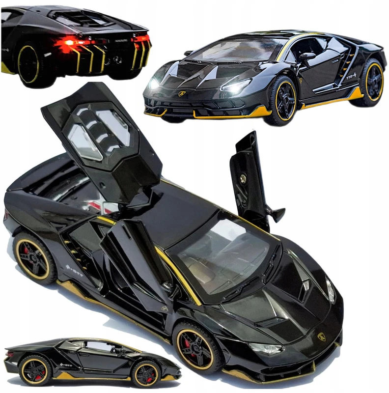 Metalinis Lamborghini LP770-4 modelis 1:32 su LED šviesomis ir garsais