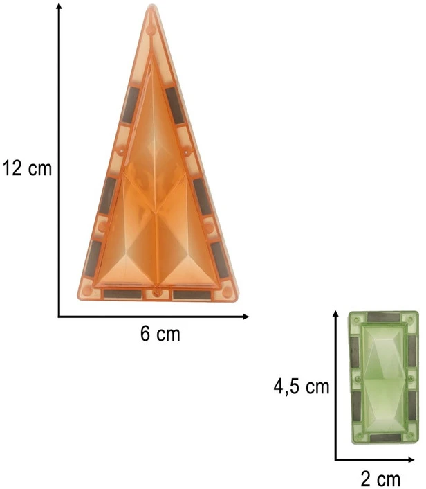 3D konstrukcinės magnetinės kaladėlės šviečiantis gyvūnų parkas 90 el.