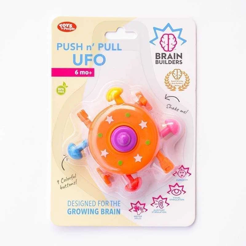 Interaktyvus „Brain Builders" žaidimas „UFO“ 6mėn+ / Push and Pull UFO
