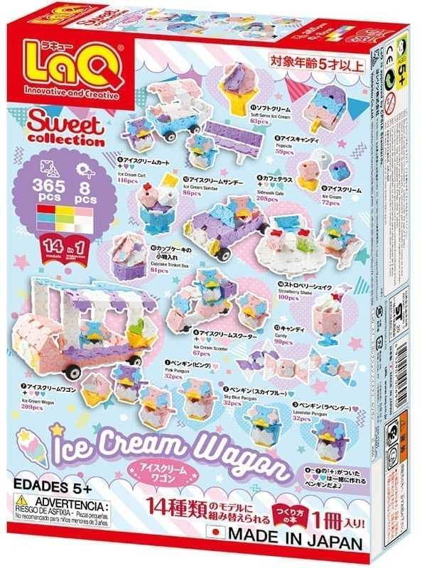 Konstruktorius LaQ „Sweet Collection Ice Kreminis Wagon”