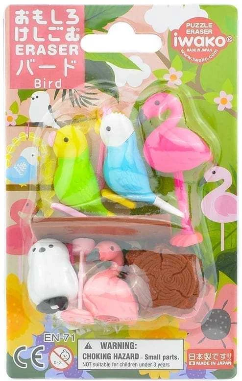 IWAKO trintukų – dėlionių rinkinys „Birds”