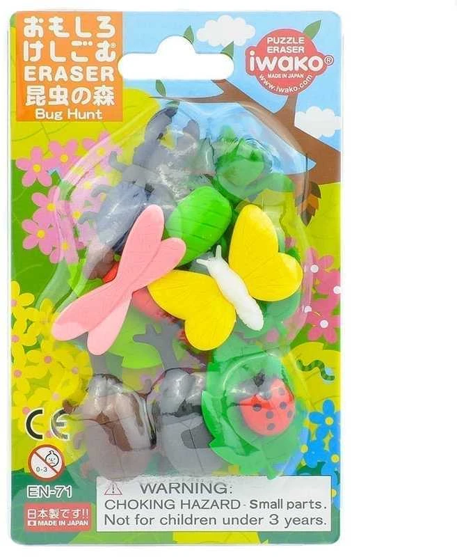 IWAKO trintukų – dėlionių rinkinys „Bugs Hunt”