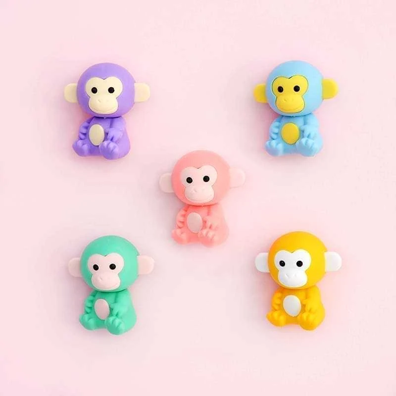 IWAKO trintukų- dėlionių rinkinys "Colorz Monkey" ER-GLB005