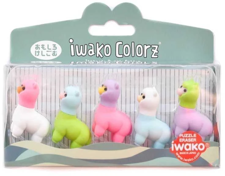IWAKO trintukų – dėlionių rinkinys „Colorz Lama”