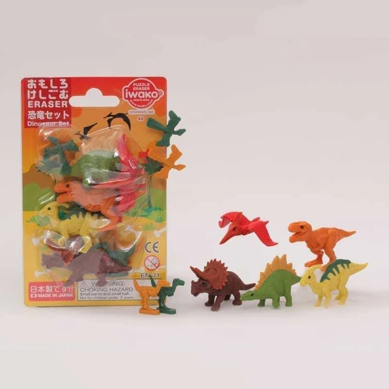 IWAKO trintukų – dėlionių rinkinys „Dinosaurs”
