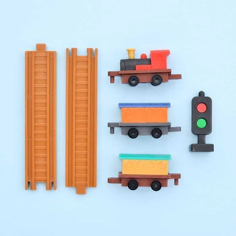 IWAKO trintukų- dėlionių rinkinys "Locomotive Set" ER-BRI056