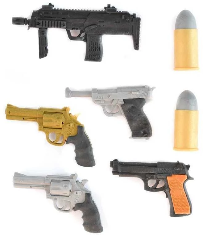 IWAKO trintukų- dėlionių rinkinys "Model Gun" ER-BRI035