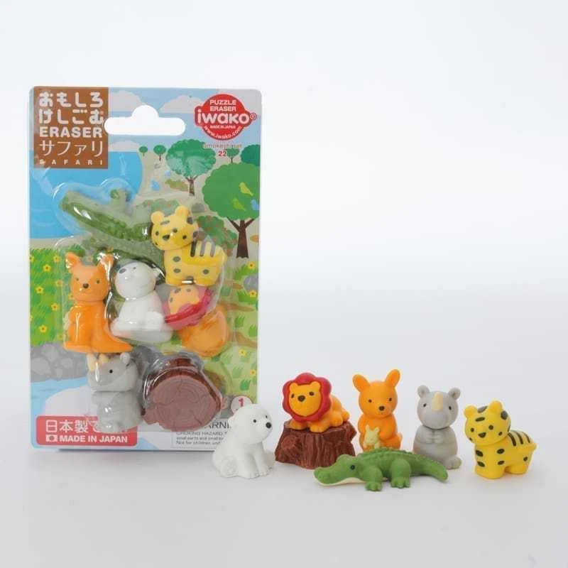 IWAKO trintukų- dėlionių rinkinys "Safari" ER-BRI025
