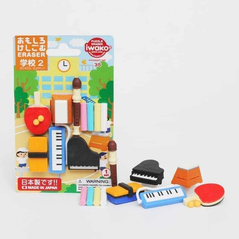 IWAKO trintukų- dėlionių rinkinys "School Supply No.2" ER-BRI039